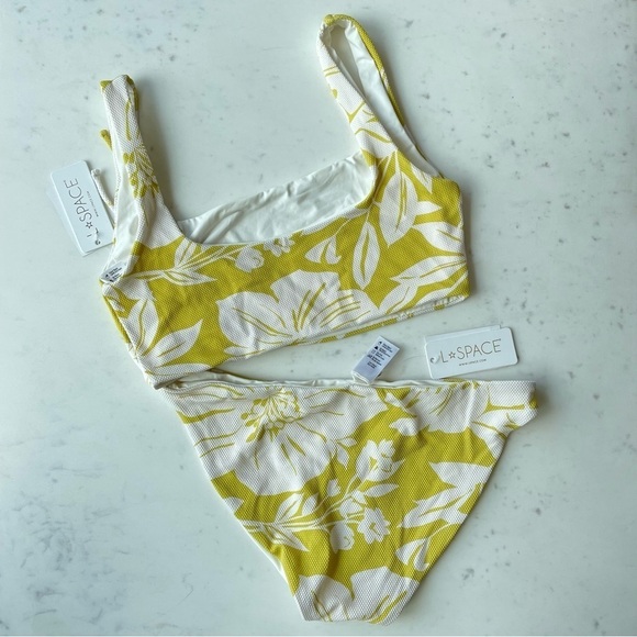 NWT L*Space 2-Piece Bikini Set - Wilder Top and Camacho Bottom in Habana Bloom - Picture 2 of 7